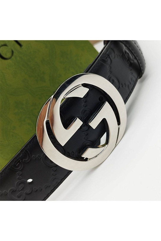 Мужской кожаный ремень Gucci - ширина 3.8 см, длина 100 / 110 / 115 см (3 расцветки)