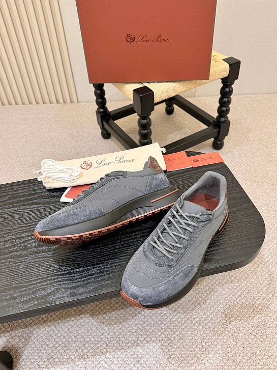 Мужские кроссовки Loro Piana Week End Walk - Grey