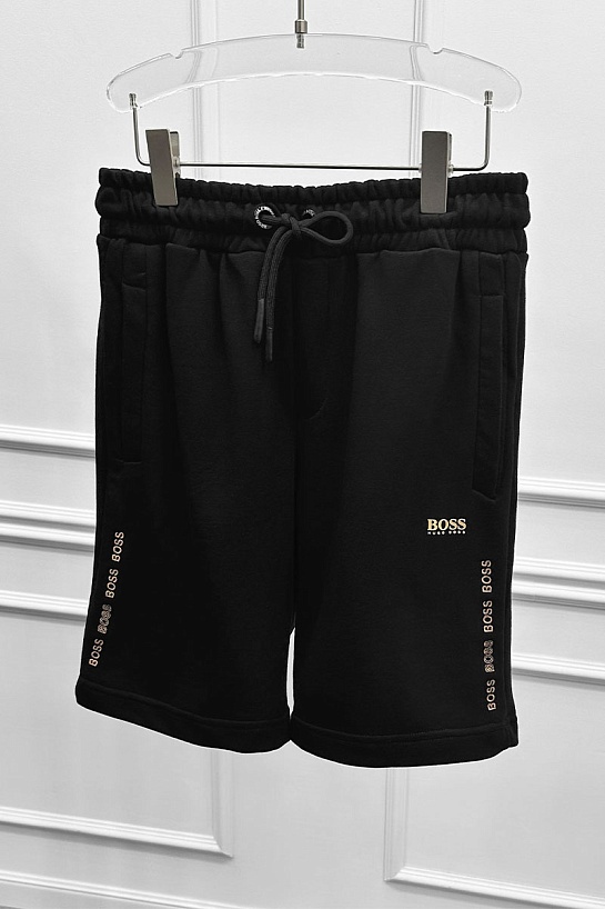 Мужские чёрные шорты Hugo Boss