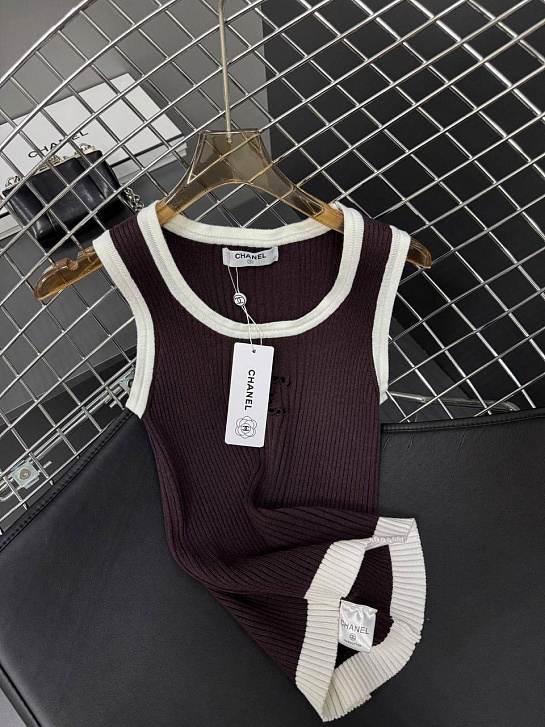 Женская майка Chanel premium - Brown