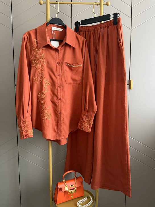 Женский льяной костюм Zimmermann premium