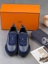 Комбинированные кроссовки Hermes Bouncing - Navy