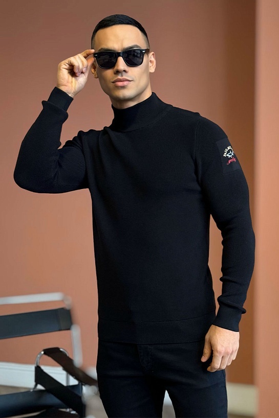 Мужской чёрный свитер Paul & Shark