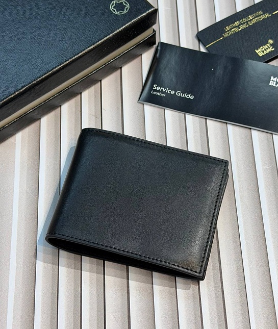 Кожаный кошелёк Montblanc Meistertuck Sartorial premium 11.5x9 см