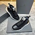 Кожаные кроссовки с мехом Brunello Cucinelli high-top - Black