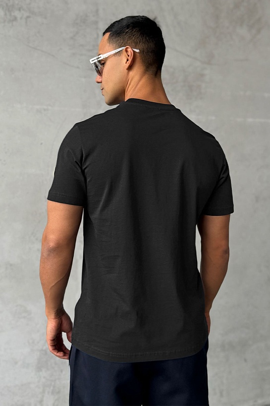 Мужская футболка Moncler logo-patch - Black