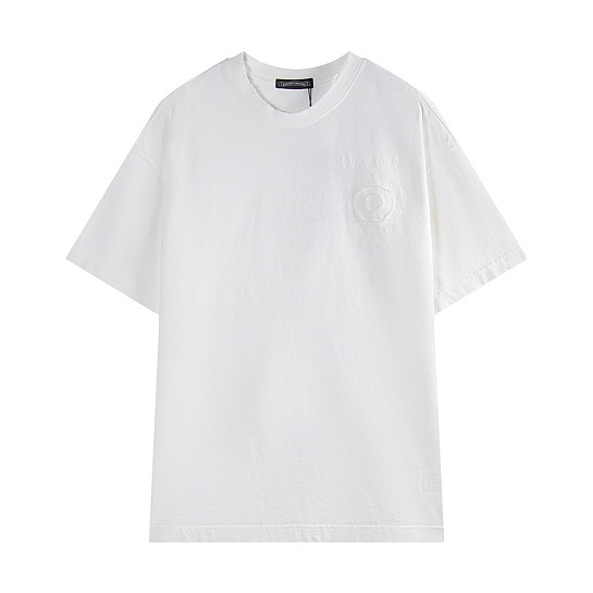 Белая оверсайз футболка Gothic logo