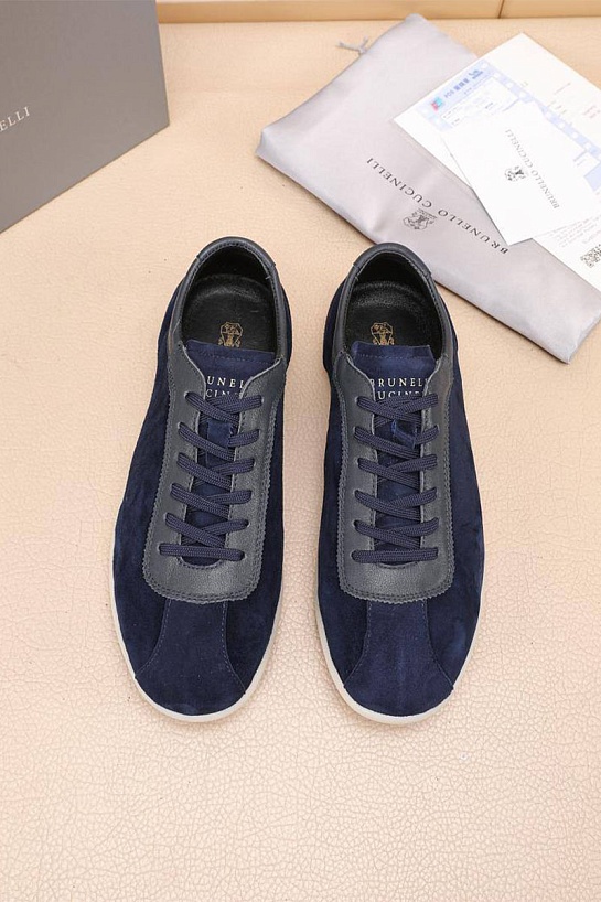 Мужские замшевые кроссовки Brunello Cucinelli