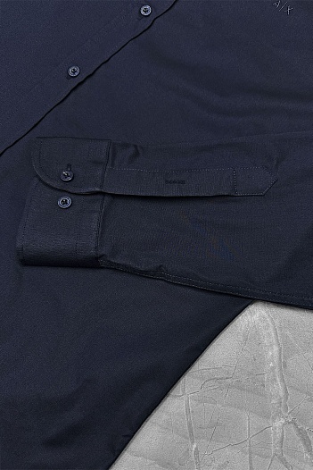 Мужская тёмно-синяя рубашка Armani Exchange   