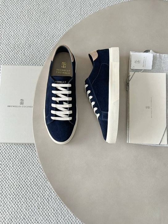 Мужские замшевые кроссовки Brunello Cucinelli 