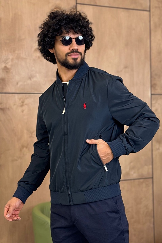 Мужской тёмно-синий бомбер Роlо Ralрh Lаurеn