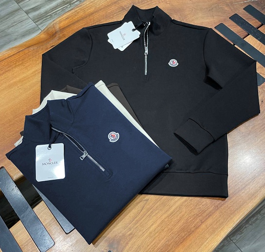 Мужской джемпер Moncler logo-patch - Grey