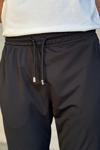 Мужские штаны Gucci Technical taped logo - Black   