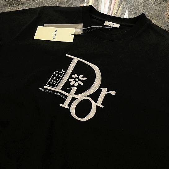 Футболка чёрного цвета Dior by ERL