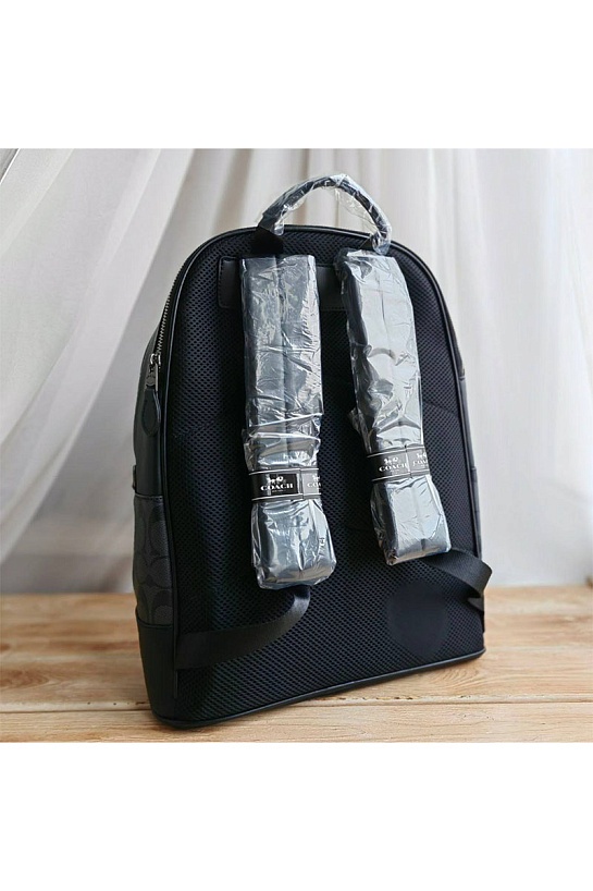 Кожаный рюкзак Coach monogram 39x30 см