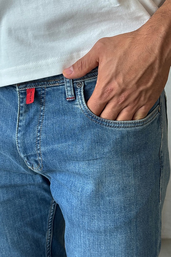 Мужские синие джинсы Kiton