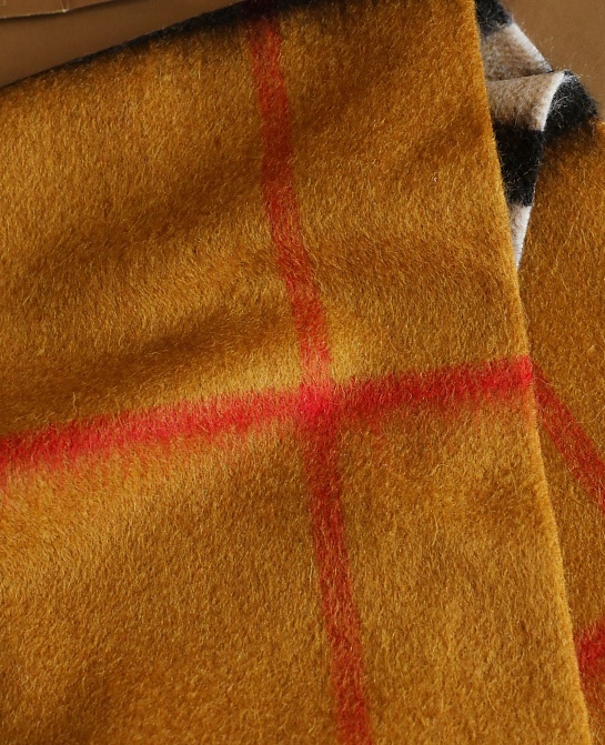 Шарф Burberry Check premium 168x30 см - Brown
