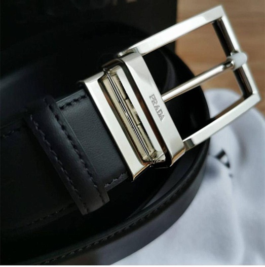 Кожаный ремень Prada (ширина 4 см)   