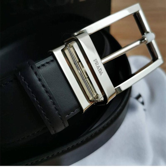Кожаный ремень Prada (ширина 4 см)
