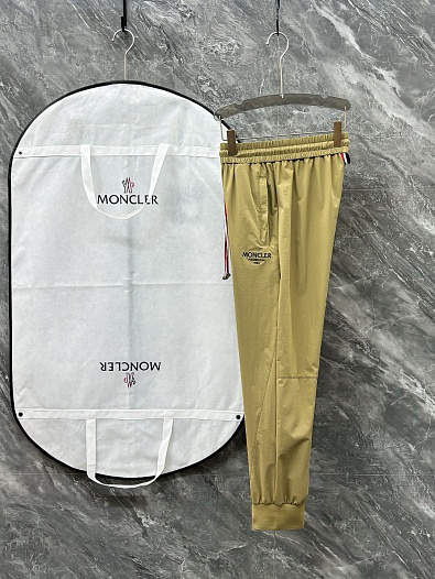 Мужские штаны цвета хаки Moncler Premium   