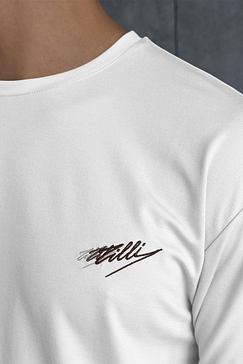 Мужская белая футболка Zilli    