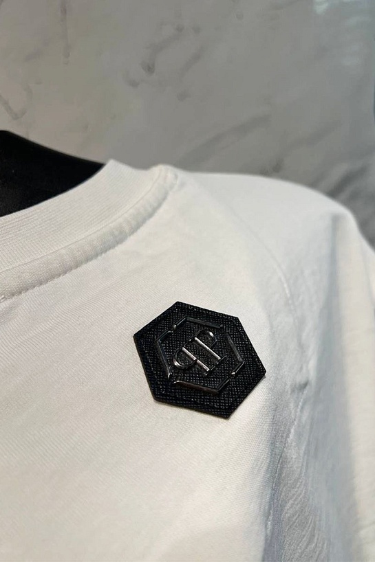 Мужская белая футболка Philipp Plein SS Love