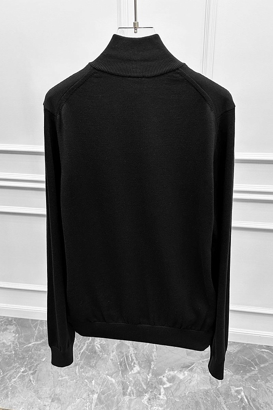 Мужской джемпер Hugo Boss quarter zip - Black
