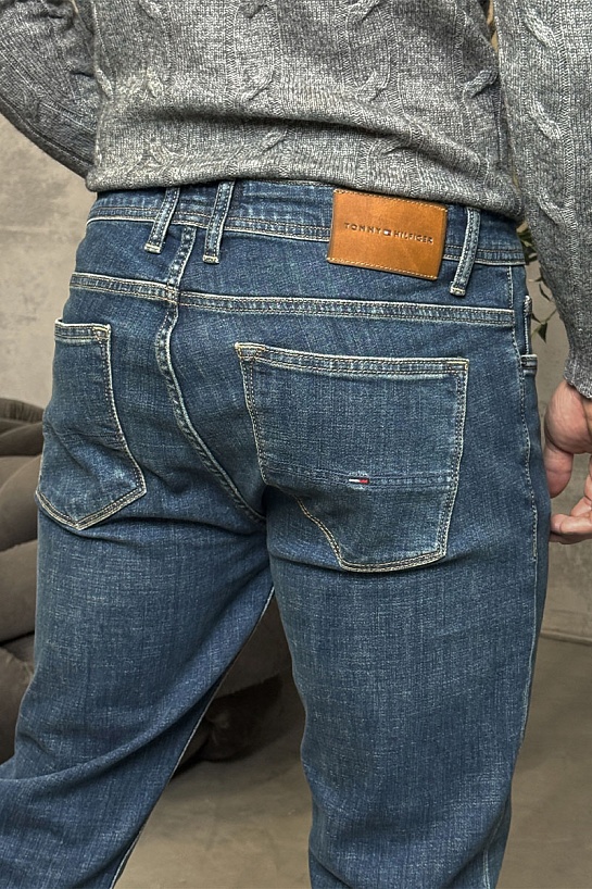 Мужские синие джинсы Tommy Hilfiger straight fit