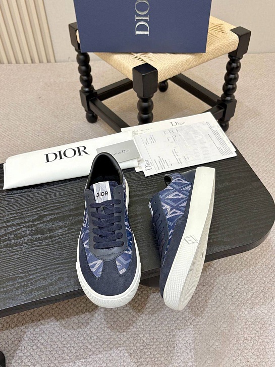 Мужские кроссовки Dior B101 Diamond  - Blue