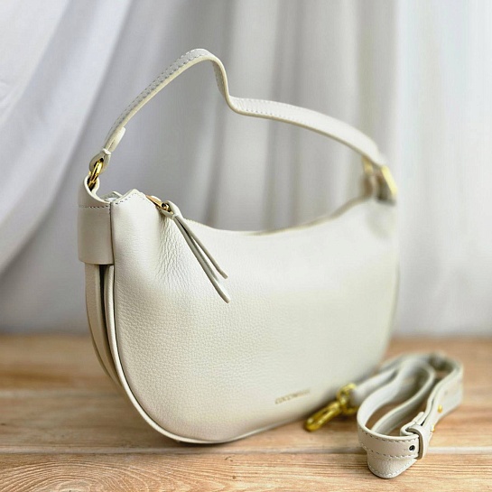 Женская сумка Coccinelle Priscilla 28x17 см - Beige