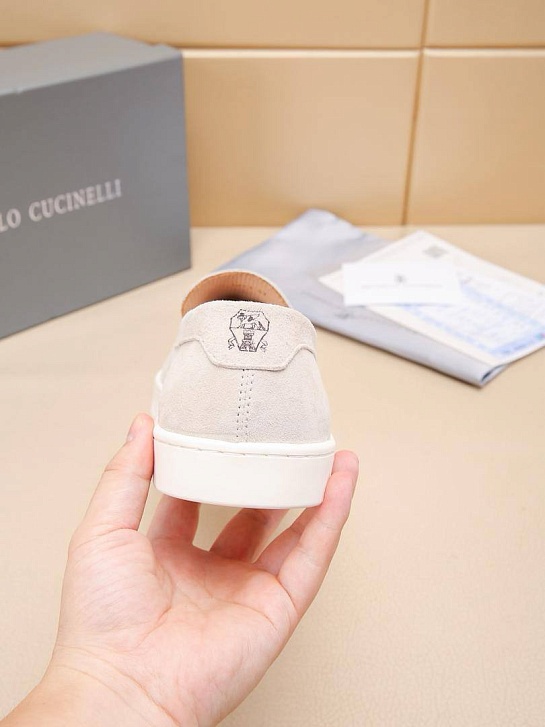 Мужские замшевые лоферы Brunello Cucinelli
