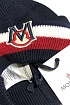 Мужская брендовая шапка Moncler тёмно-синего цвета