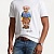 Мужская белая футболка Polo Ralph Lauren "Bear"