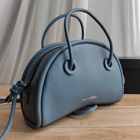 Кожаная сумка Karl Lagerfeld Half Moon 25x15 см