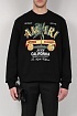 Чёрный мужской свитшот Amiri Rum Label logo-print