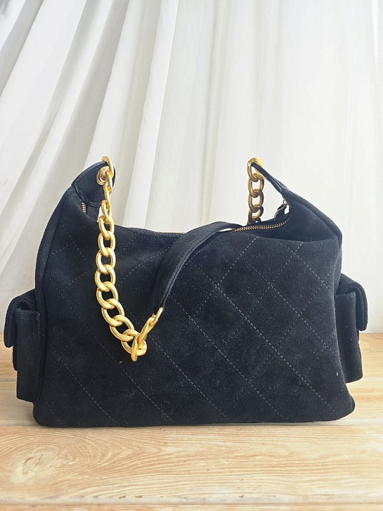 Замшевая сумка Chanel 31x20 см
