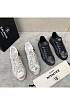 Чёрные кожаные кроссовки Balmain B-Court Graffiti