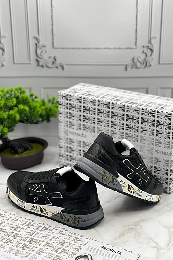 Комбинированные кроссовки Premiata Mick - Black   
