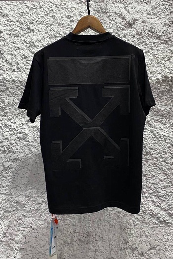 Чёрная оверсайз футболка Off-White Arrows-motif   
