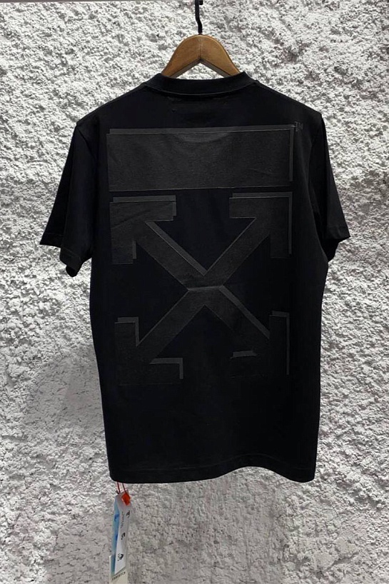 Чёрная оверсайз футболка Off-White Arrows-motif