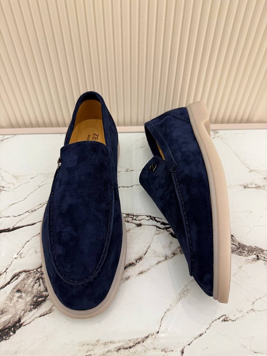 Мужские замшевые лоферы Ermenegildo Zegna