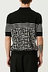 Вязанное поло Balmain monogram-pattern