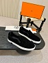 Мужские замшевые слипоны Hermes Kiddy - Black