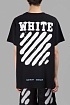 Чёрная оверсайз футболка Off-White Heavy diag spray
