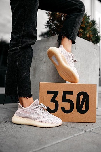 Кроссовки Adidas Yeezy Boost 350 V2 “Synth” Reflective - Pink   