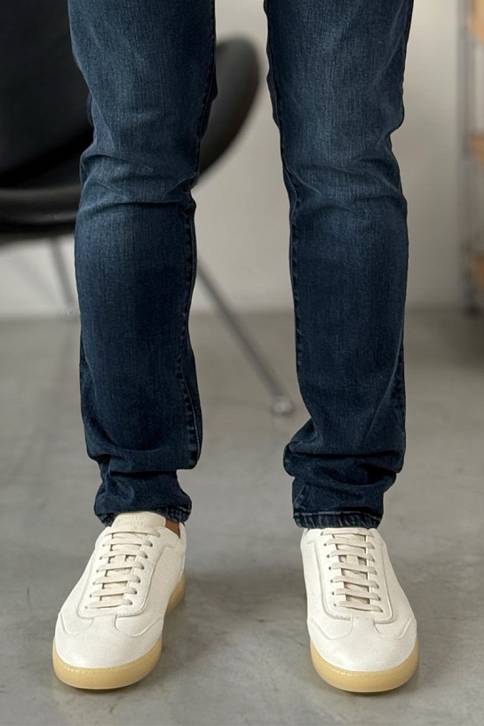 Мужские кожаные кроссовки Brunello Cucinelli Premium