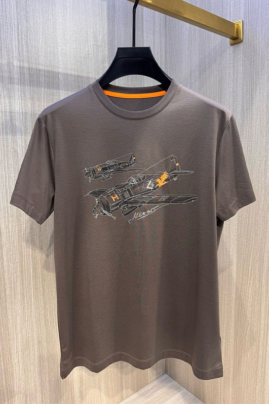 Мужская футболка Hermes Premium - Brown