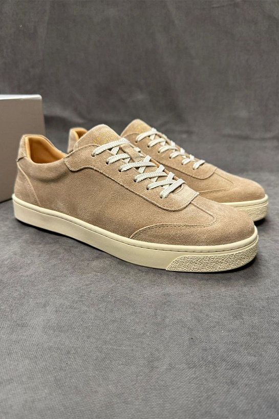 Мужские замшевые кроссовки Brunello Cucinelli