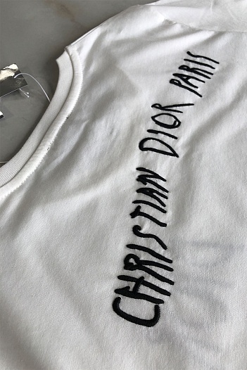 Мужская белая футболка Dior   