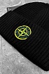 Шапка чёрного цвета Stone Island compass badge